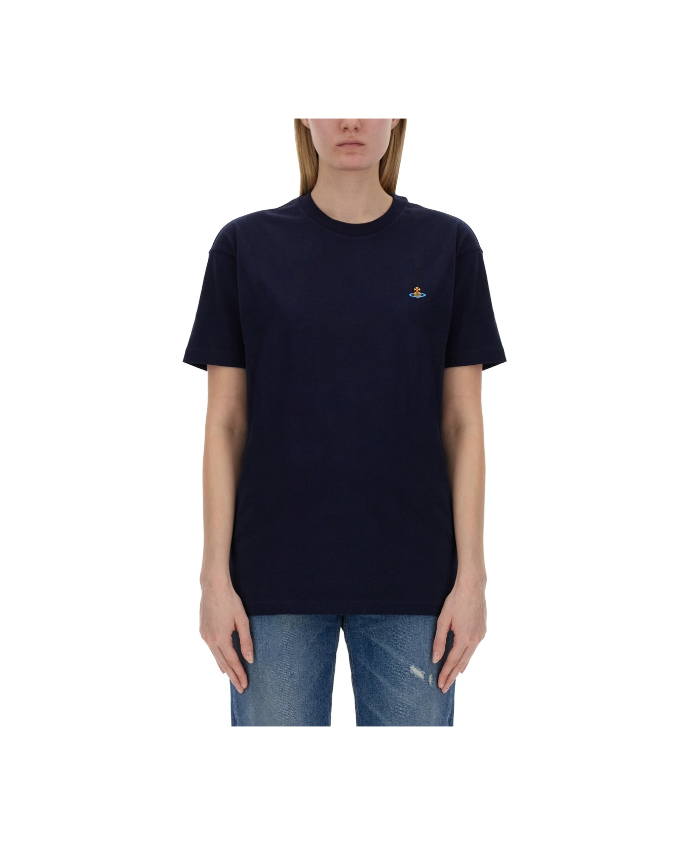 Vivienne Westwood T-shirt With Logo - BLUE