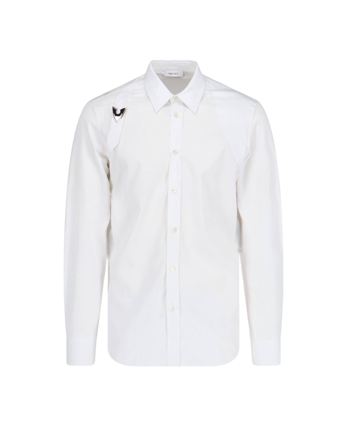 Alexander McQueen Shirt With 
harness
 Arrow - Opticalwhite