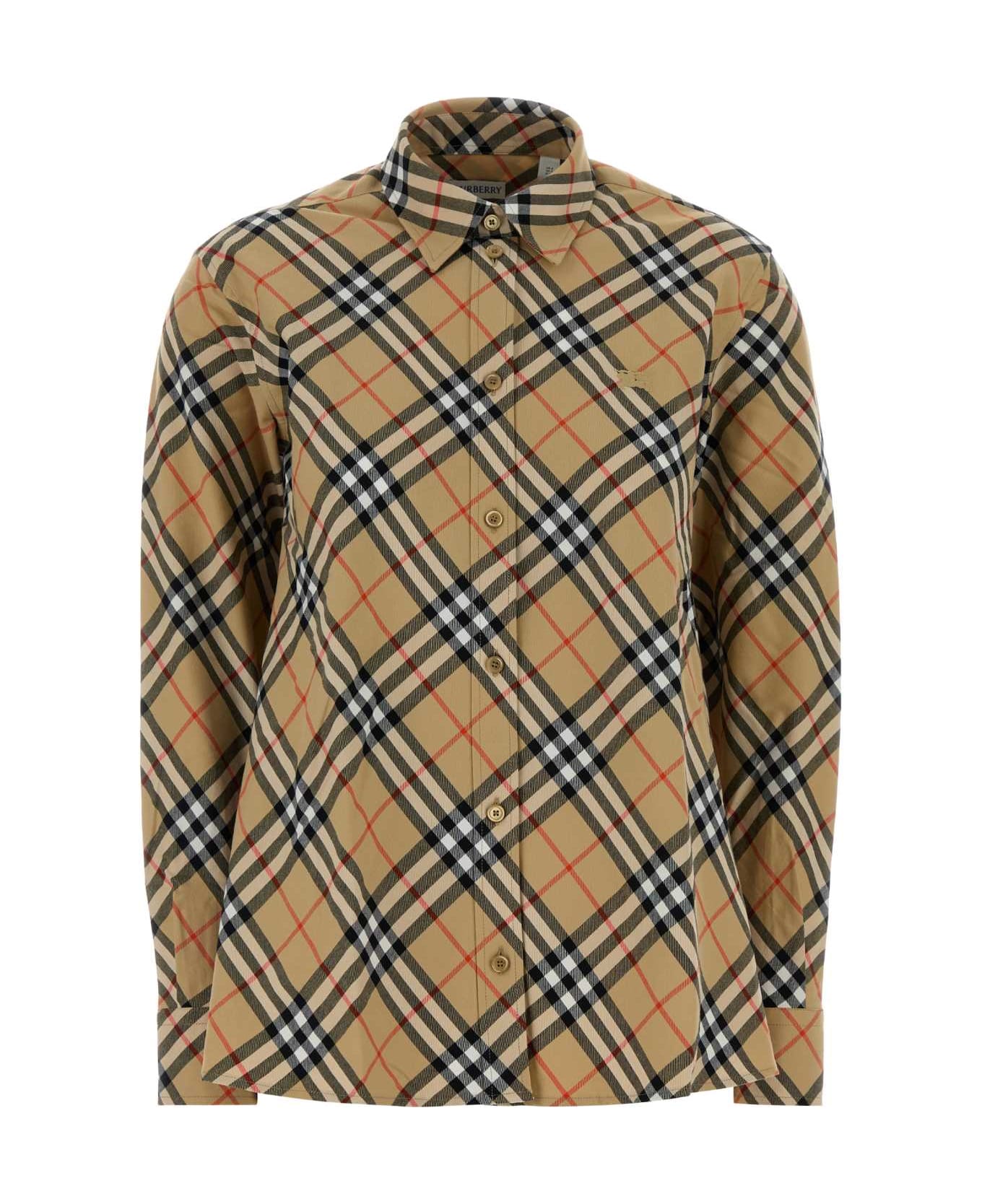 Burberry Embroidered Cotton Shirt - SANDIPCHECK シャツ