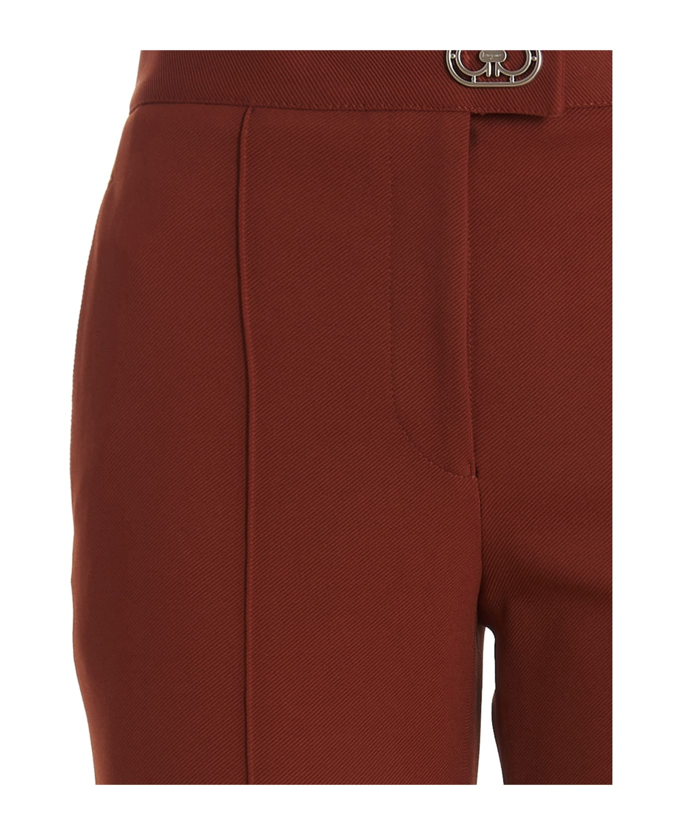 Ferragamo Diagonal Jersey' Pants - Orange