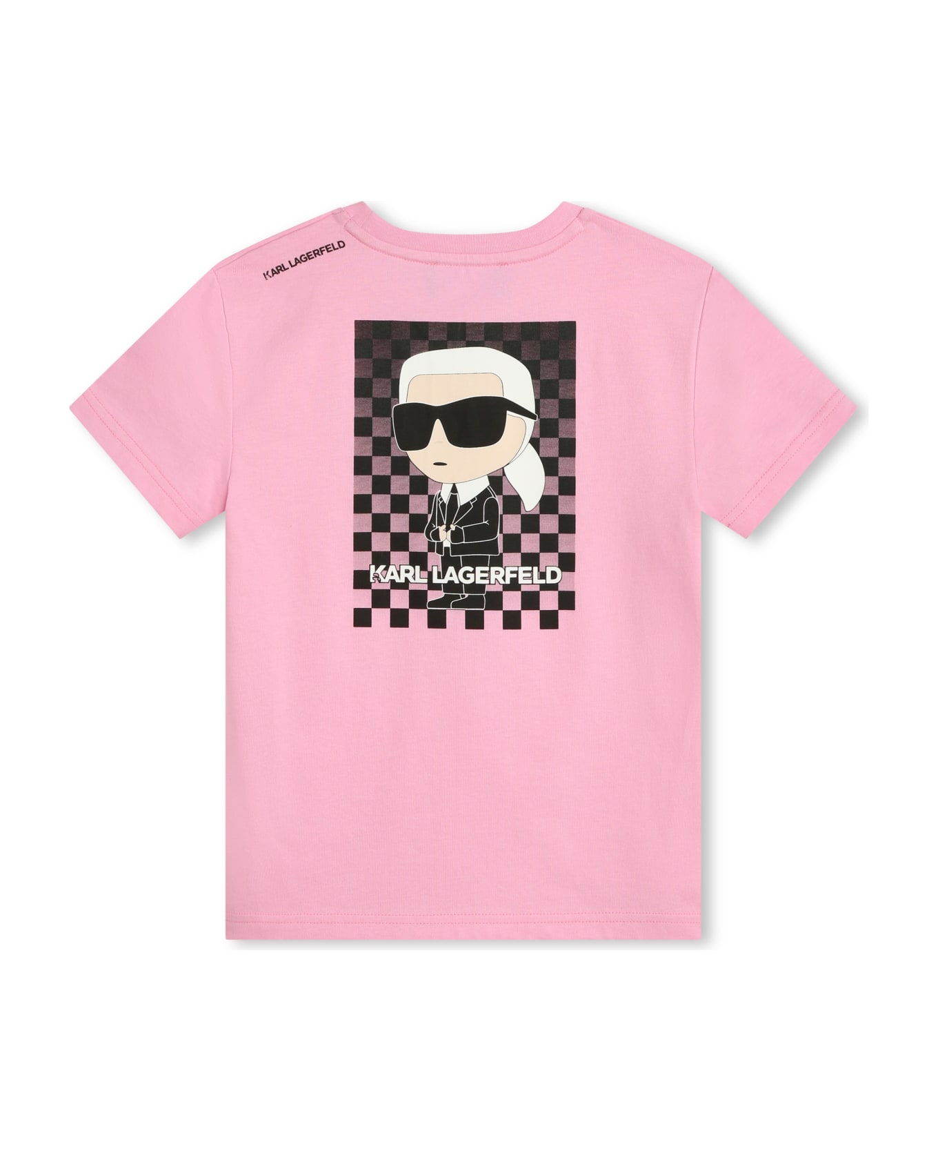 Karl Lagerfeld Kids T-shirt Con Stampa - Pink Tシャツ＆ポロシャツ