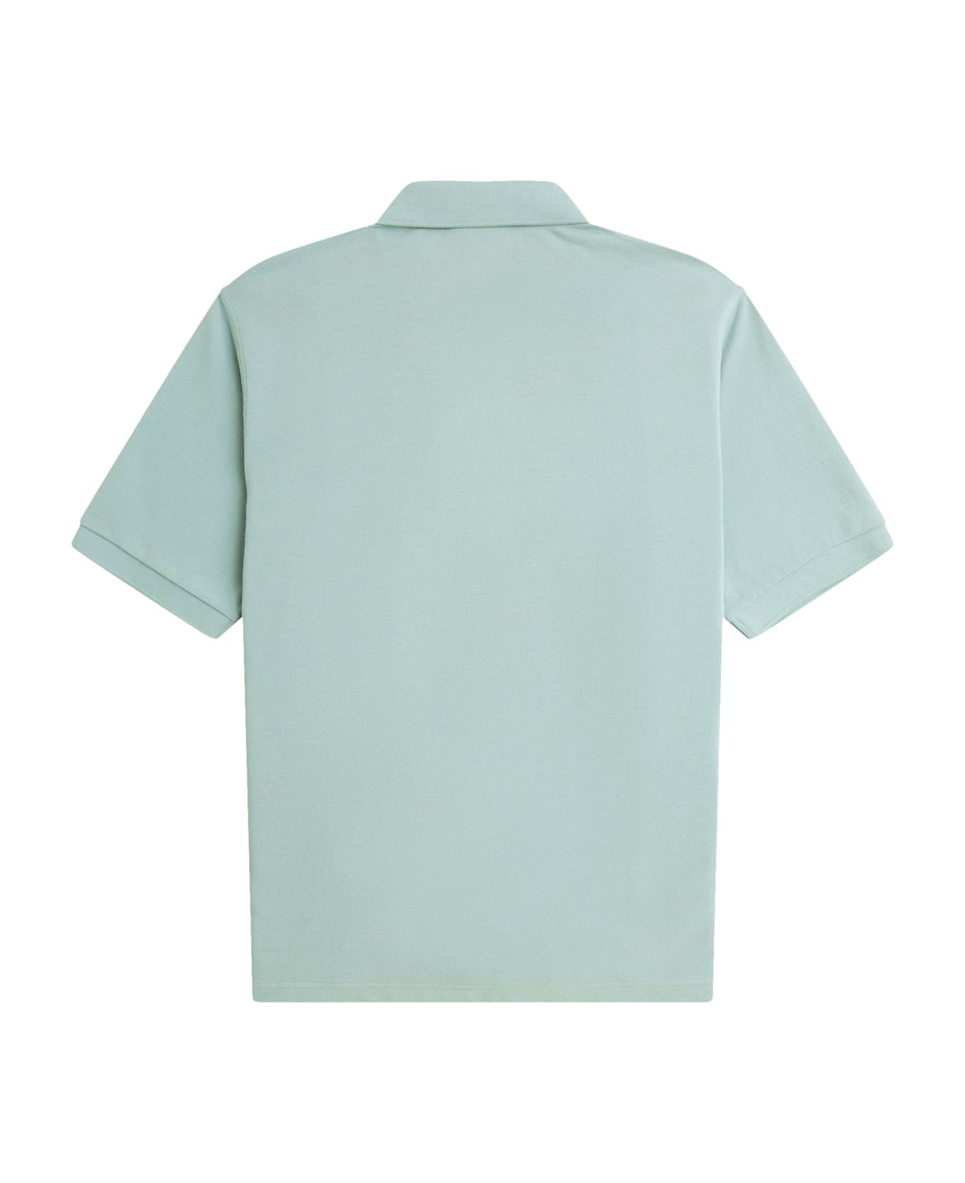 Fred Perry Cotton Piquet Polo Shirt With Towel Inserts - SILVER BLUE