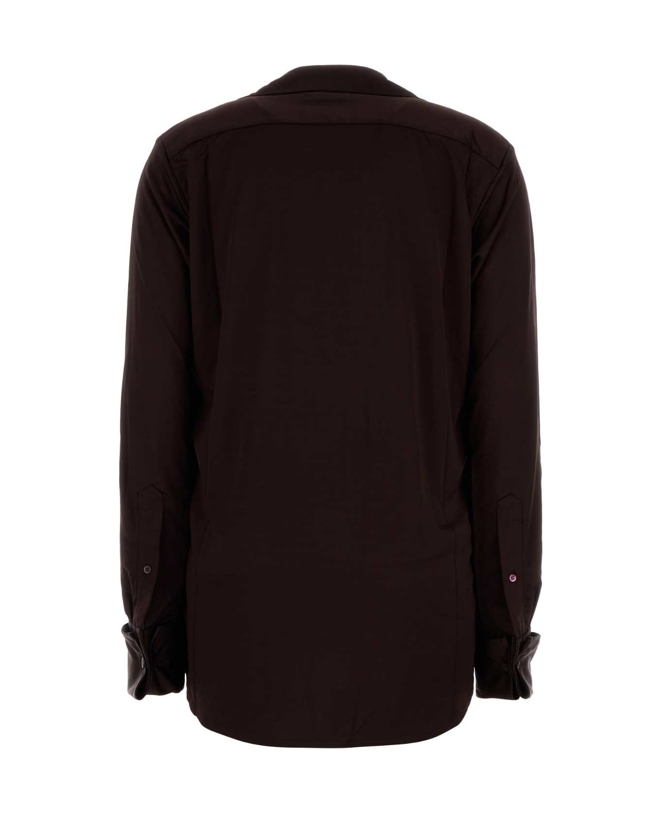 Dries Van Noten Grape Viscose Hulindra Shirt - BURGUNDY