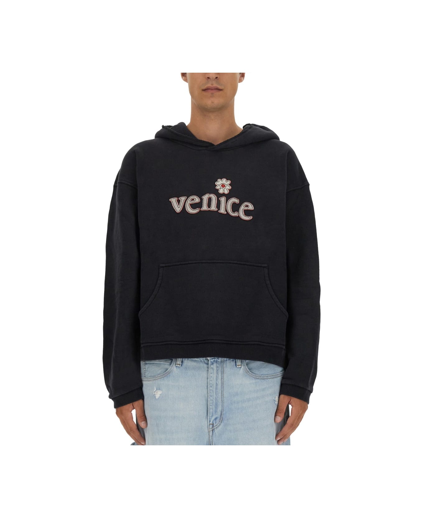 ERL "venice" Sweatshirt - BLACK フリース
