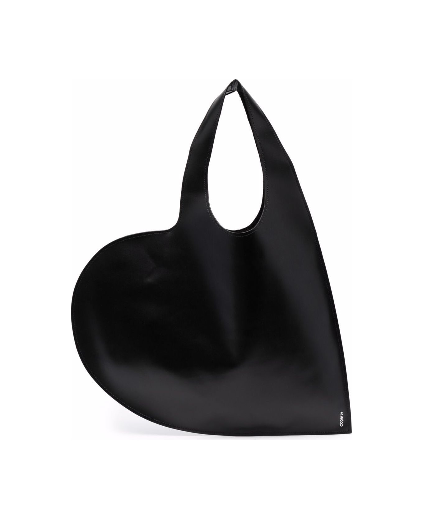 Coperni Black Leather Heart Handbag - Black