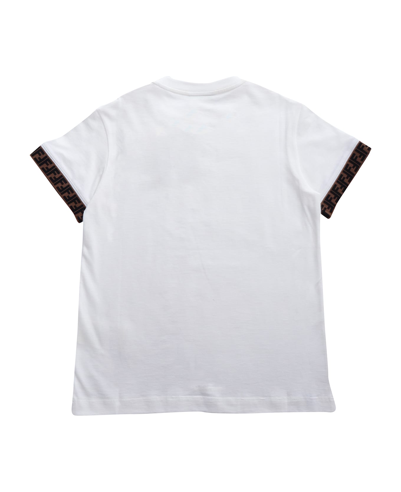 Fendi Unisex Jersey T-shirt - WHITE