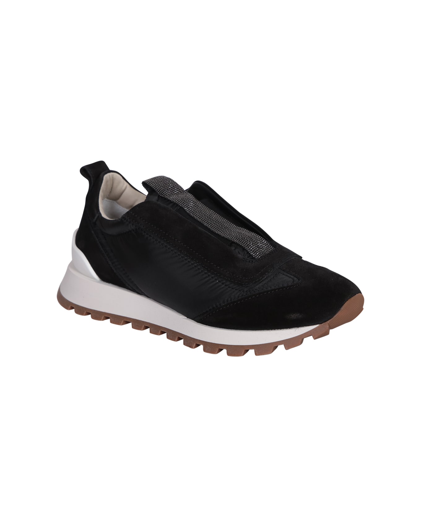 Brunello Cucinelli No Lace Sneakers - Black
