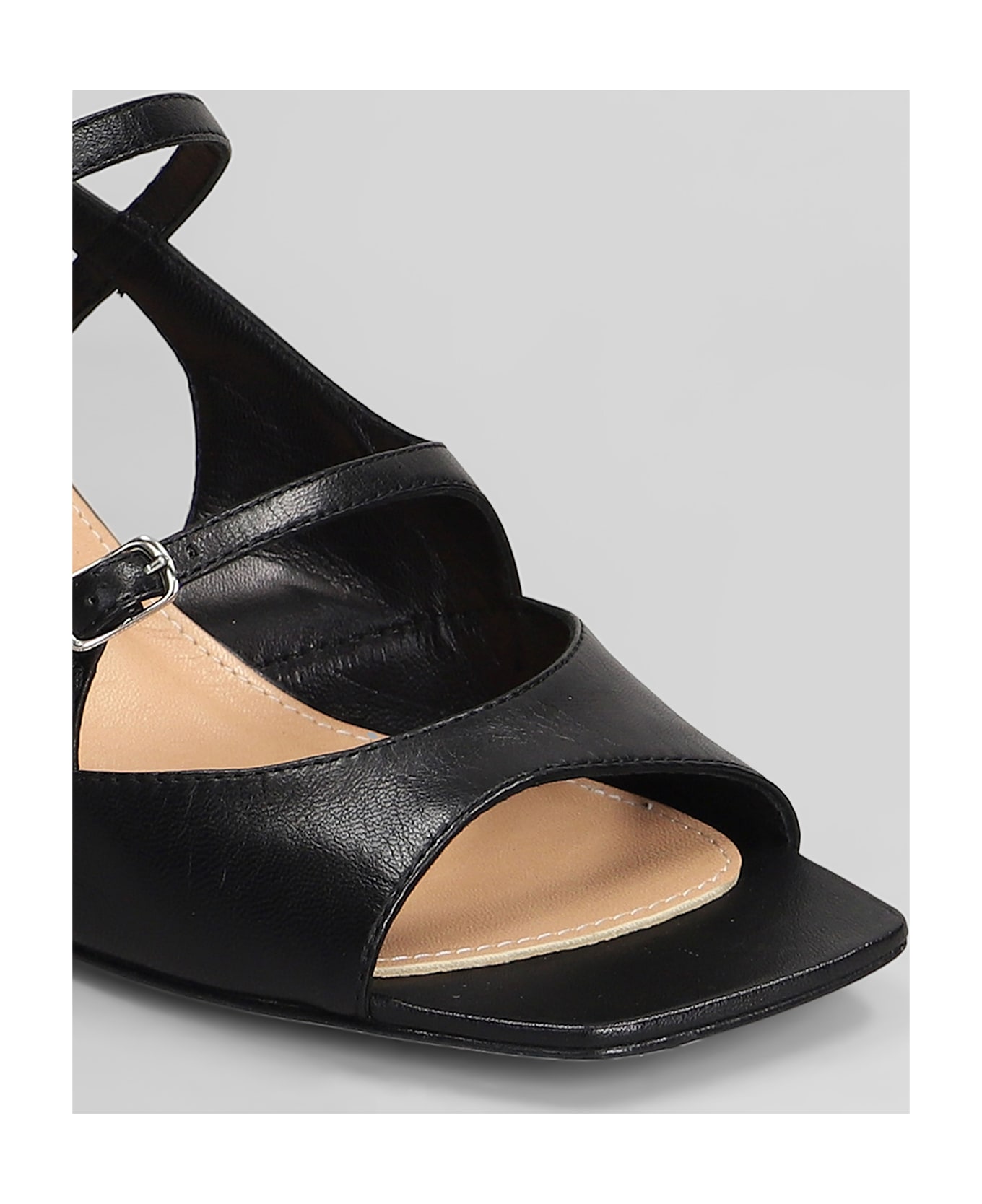 The Seller Sandals In Black Leather - black