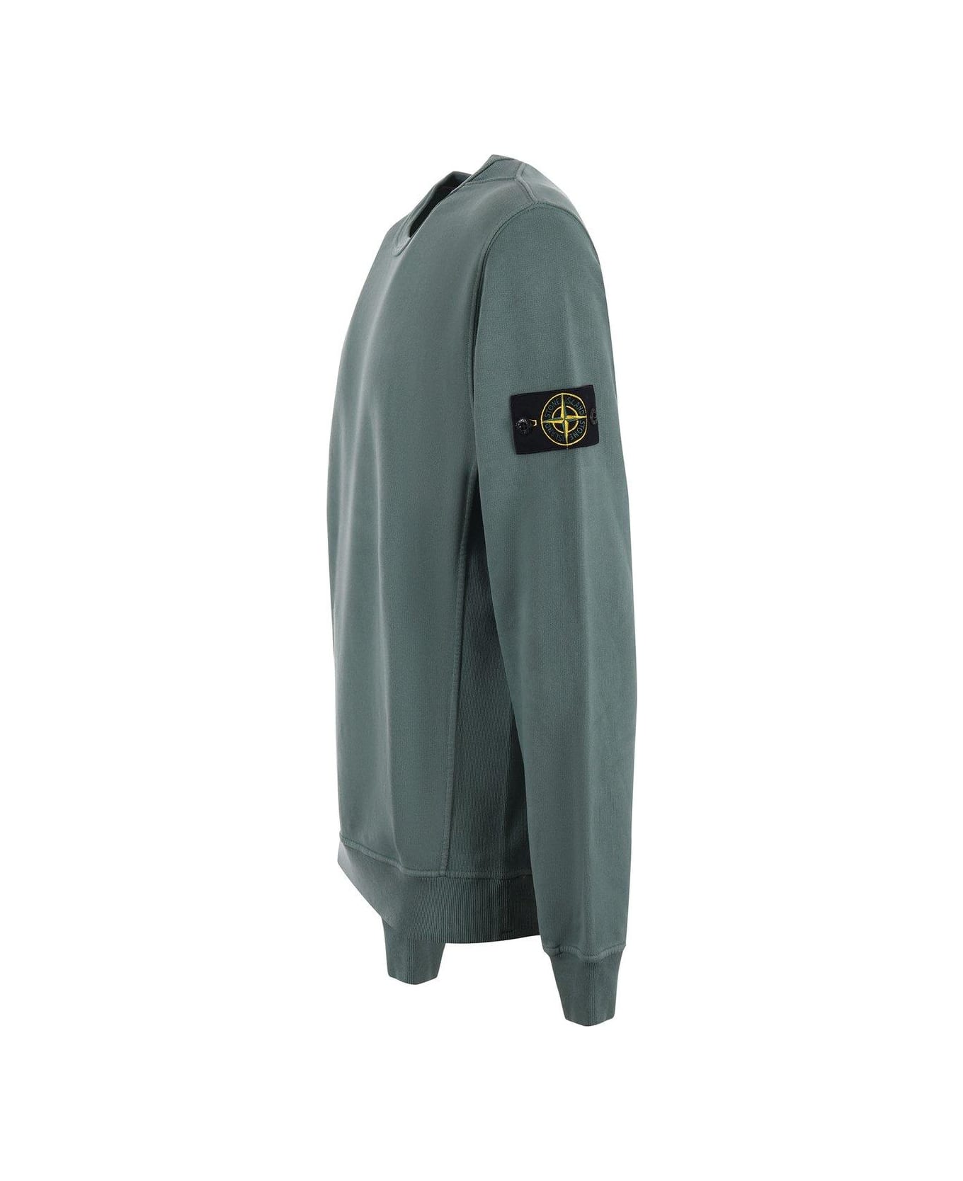 Stone Island Compass Patch Crewneck Sweatshirt