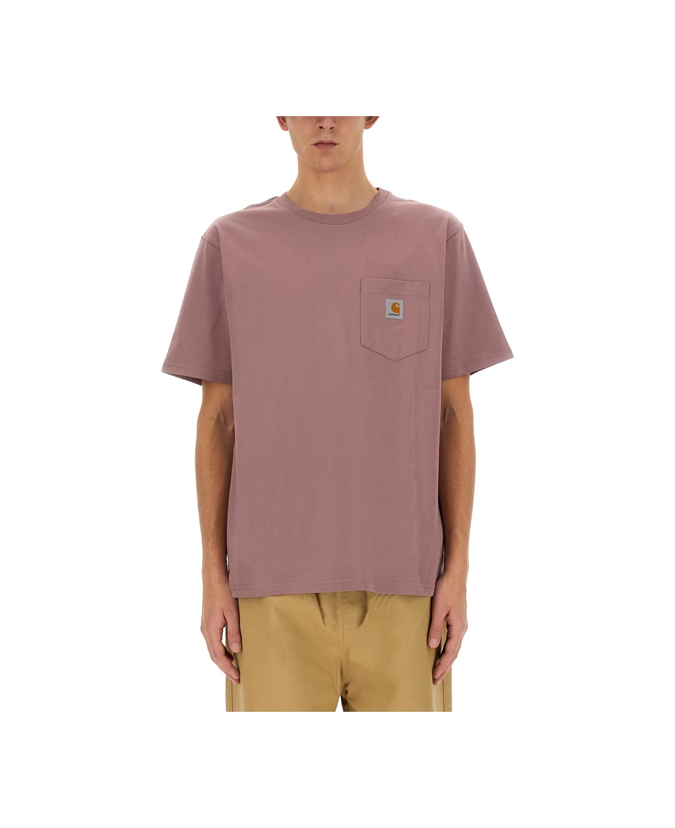 Carhartt T-shirt With Pocket - PINK