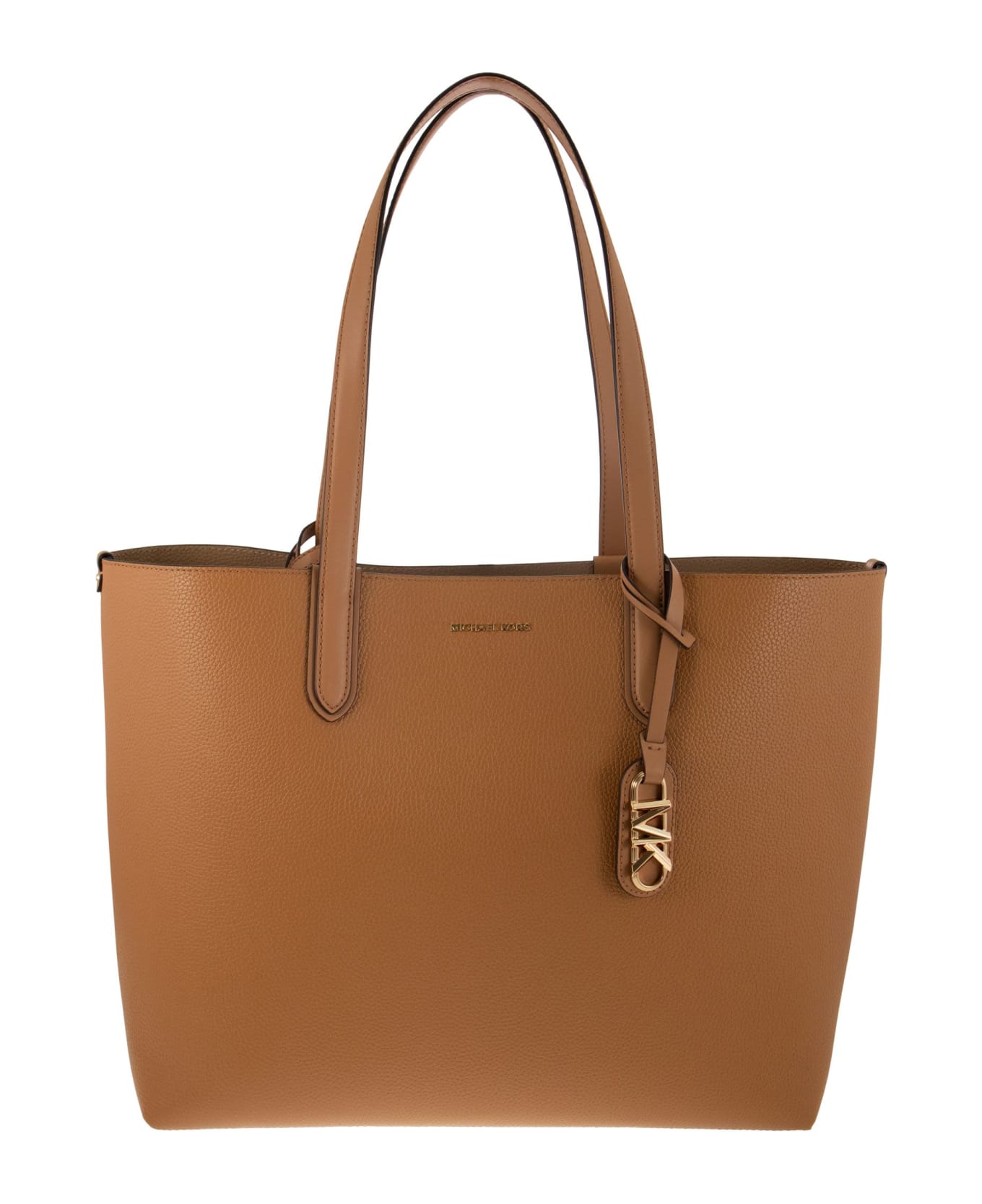 Michael Kors Extra-large 'eliza' Pale Peanut Leather Bag - Cognac