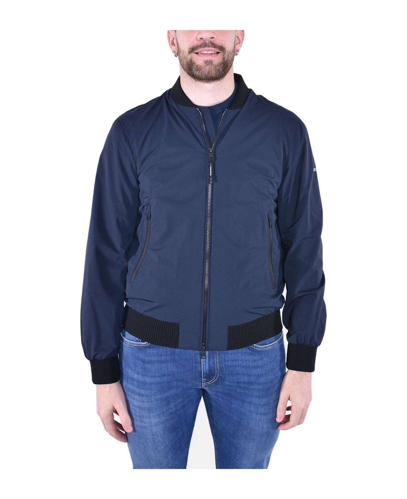 Woolrich Matte-finish Bomber Jacket - Blu