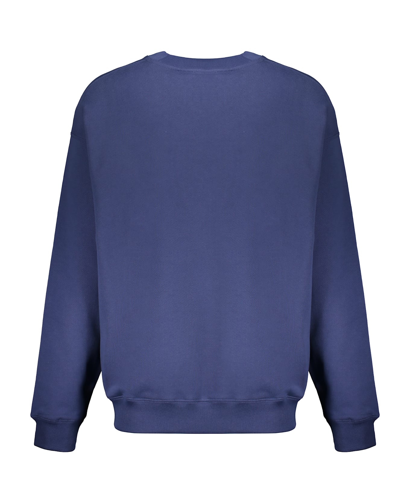 Off-White Blue Dark Comfortable Sweatshirt With Printed Logo - blue