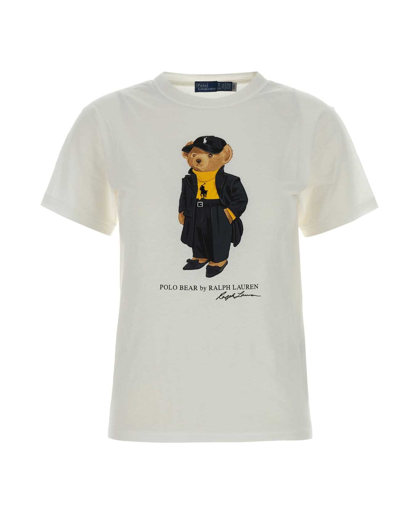 Polo Ralph Lauren White Cotton T-shirt - White