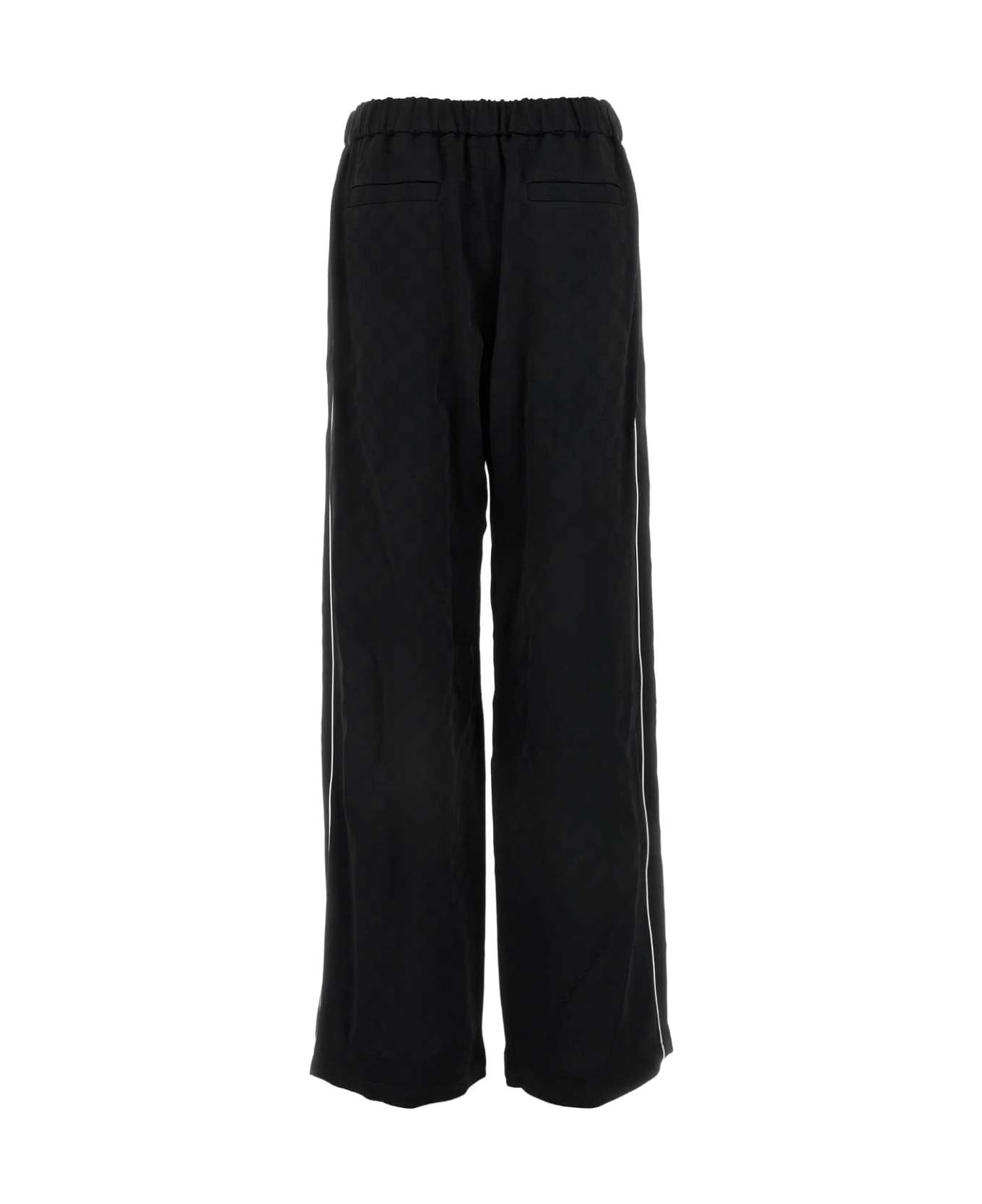 Gucci Embroidered Satin Pant - BLACKMIX ボトムス