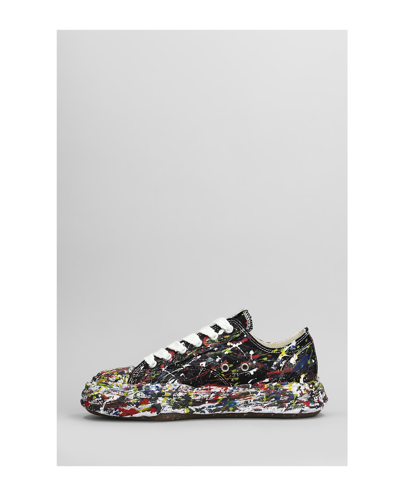 Mihara Yasuhiro Peterson 23 Sneakers In Black Cotton - black