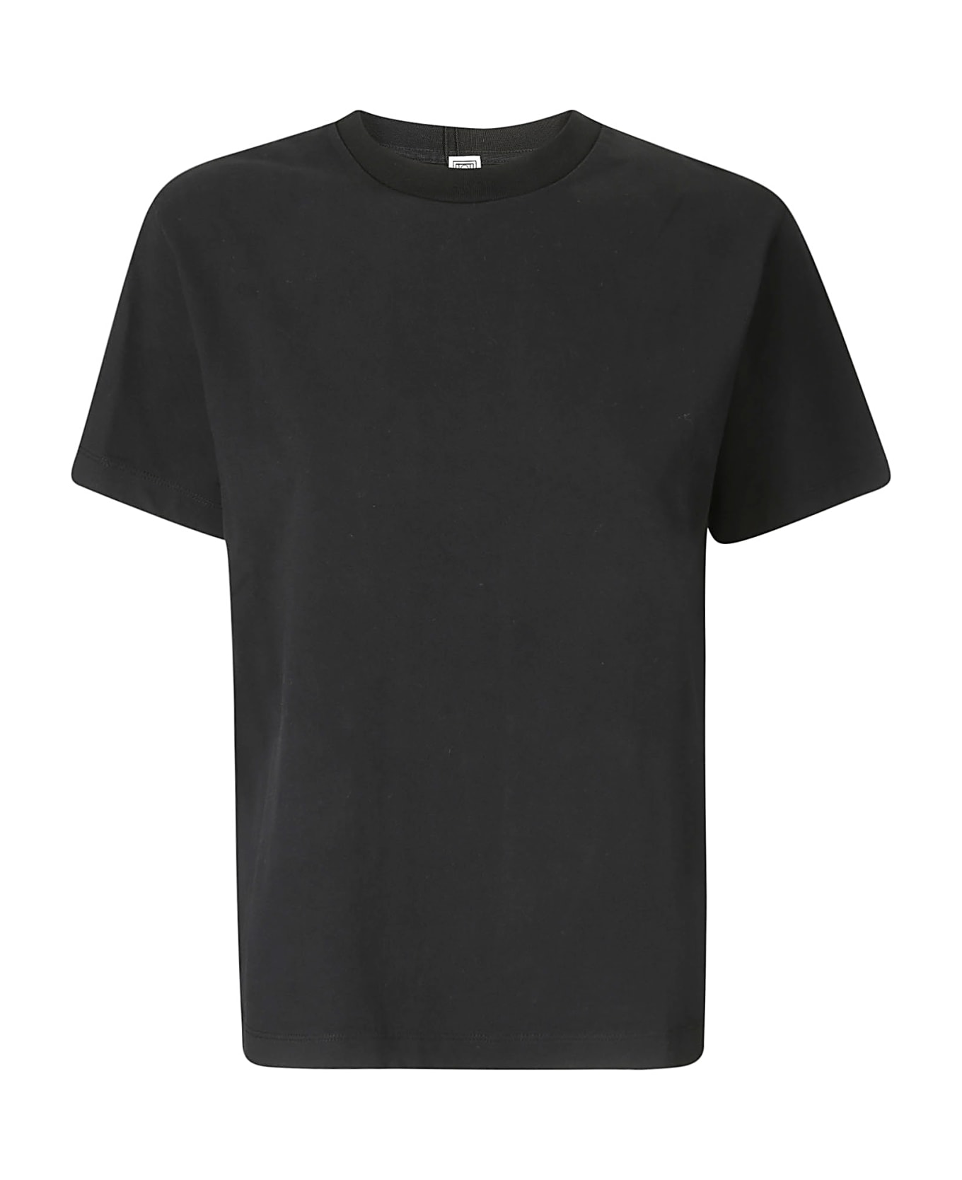 Totême Classic Cotton Tee - BLACK