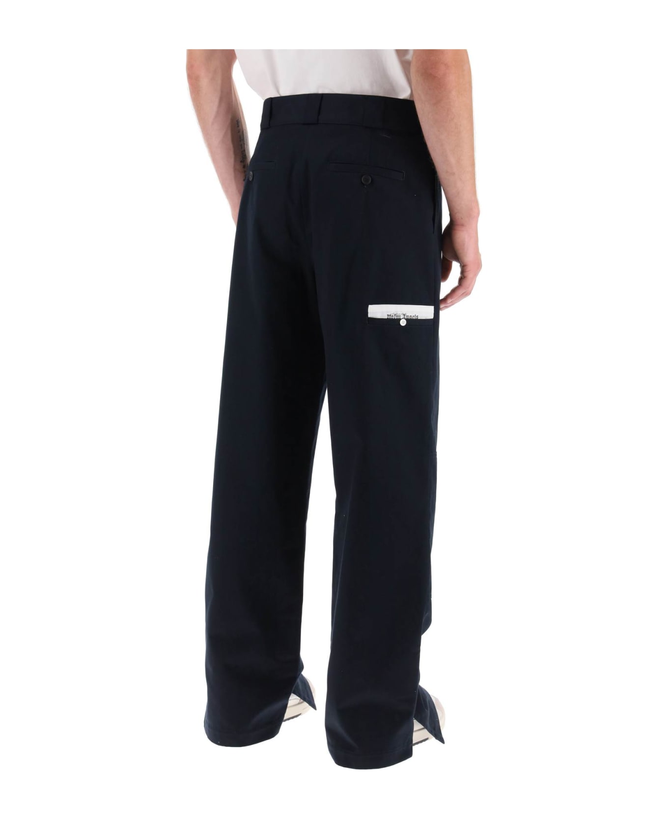 Palm Angels Sartorial Waistband Workpant - NAVY BLUE (Blue) ボトムス