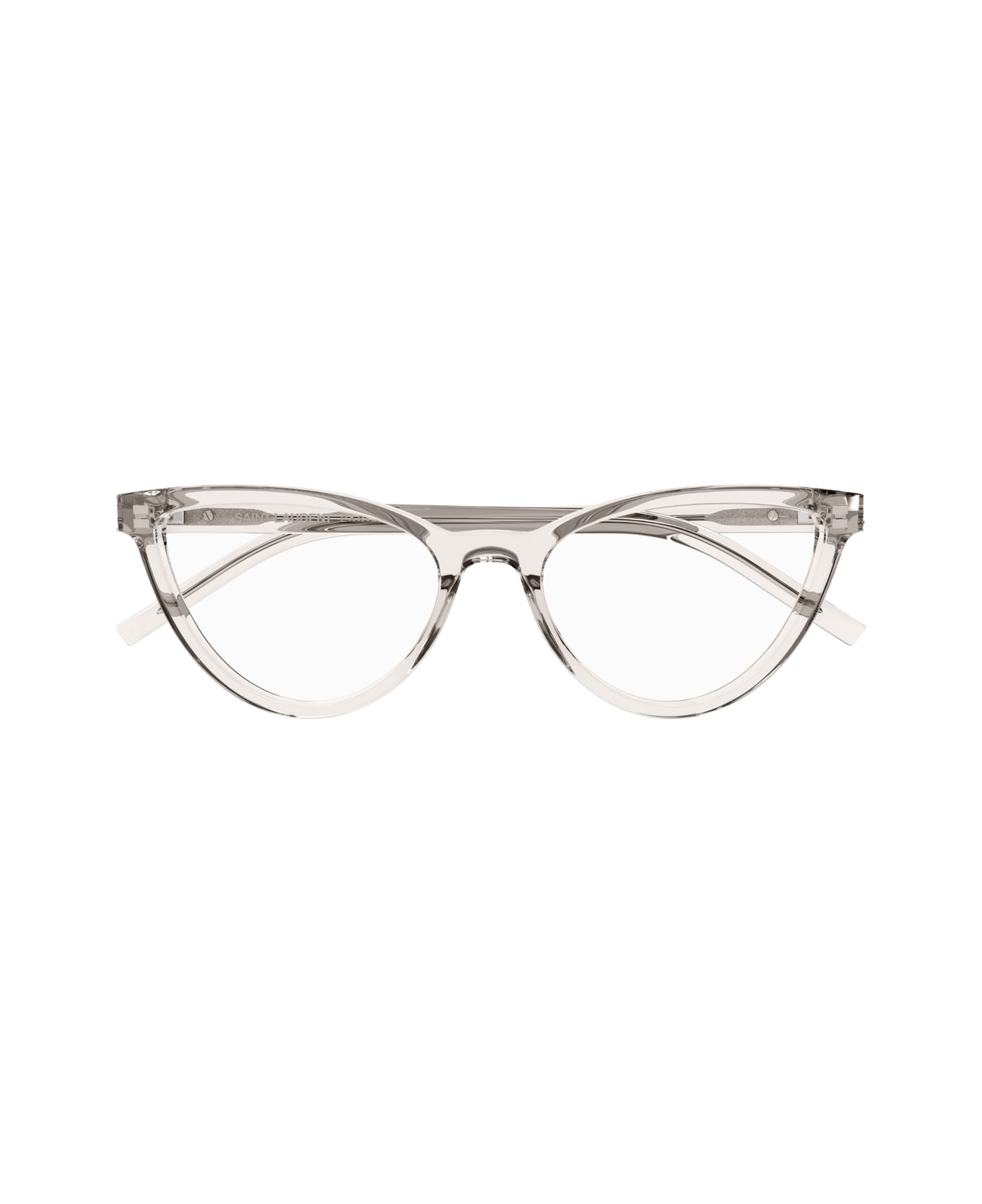 Saint Laurent Eyewear Saint Laurent Sl M138 Linea Monogram 004 Beige Trasparent Gloves - Trasparente