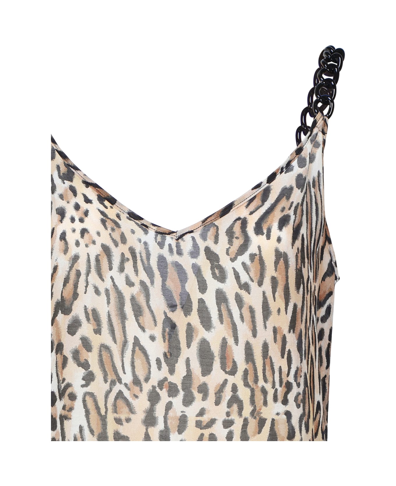 Moschino Leopard Print Silk Blend Dress - Fantasy print only one colour