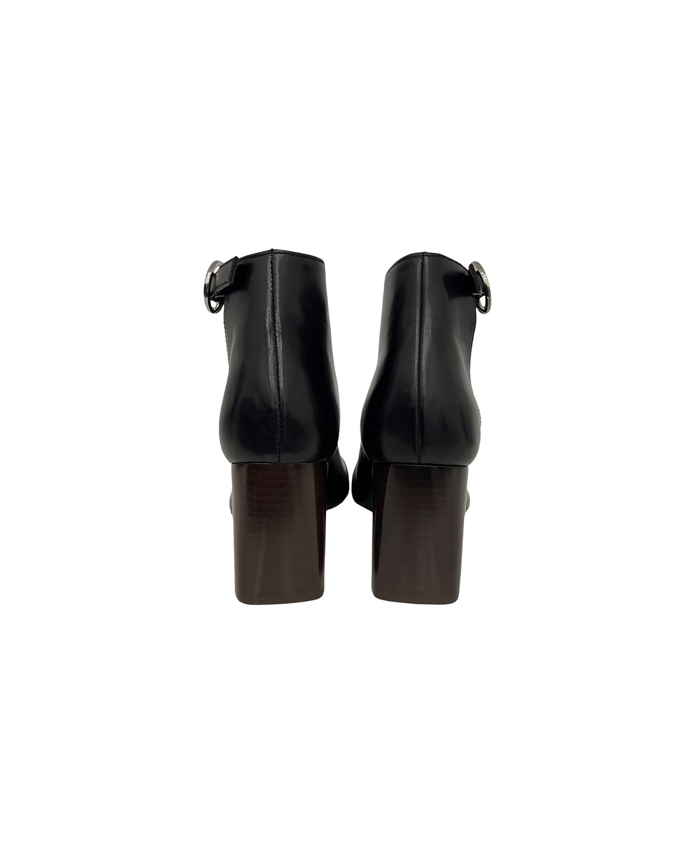 Lemaire Cut Out Ankle Boots - Black
