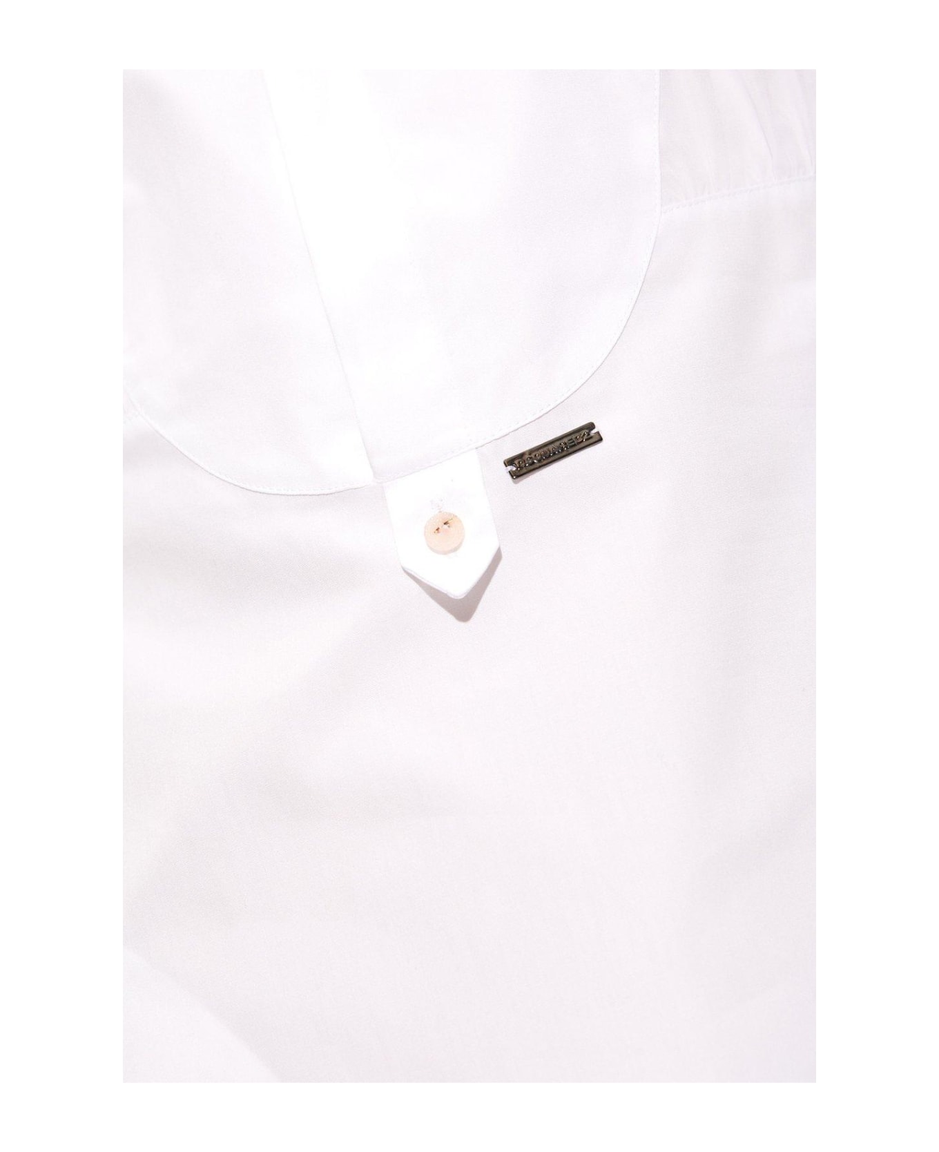 Dsquared2 Long-sleeved Shirt Dress - White ワンピース＆ドレス