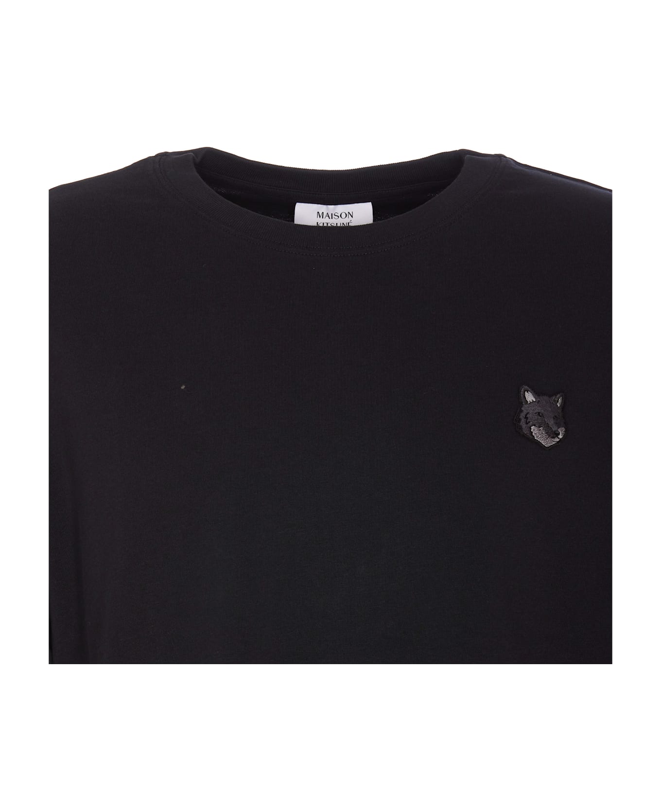 Maison Kitsuné Fox Head Patch Logo T-shirt - Black シャツ