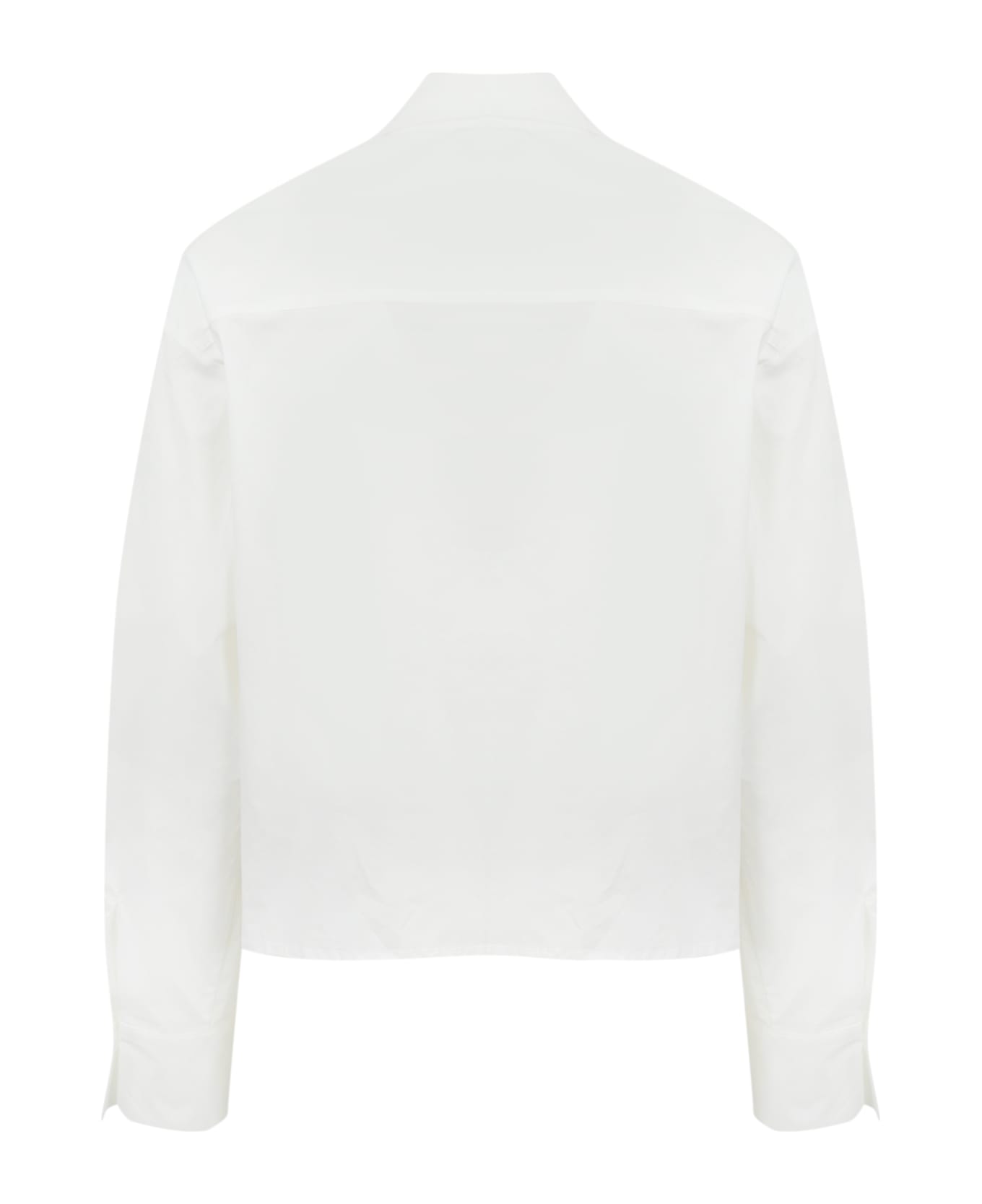 TwinSet Cotton Poplin Shirt - BIANCO OTTICO