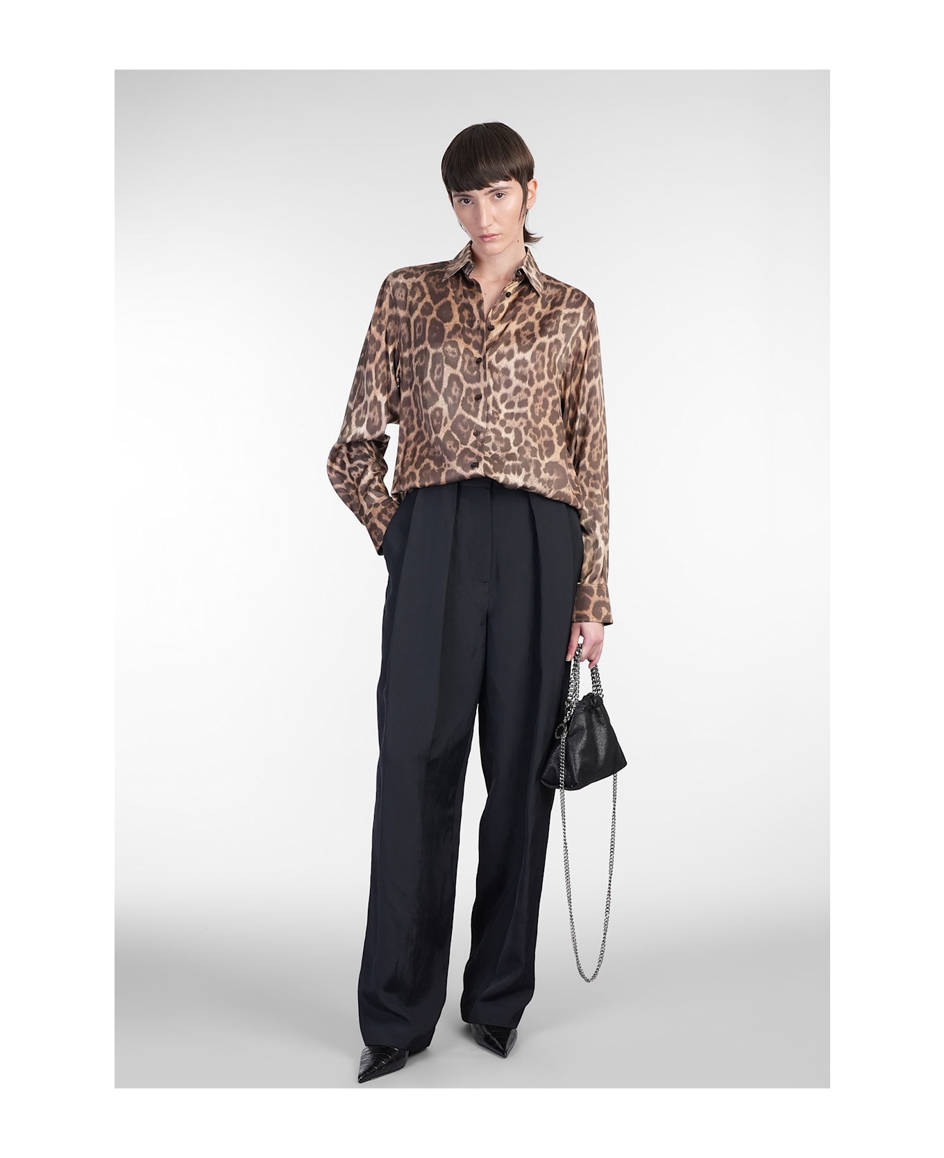 Stella McCartney Pants In Black Viscose - black