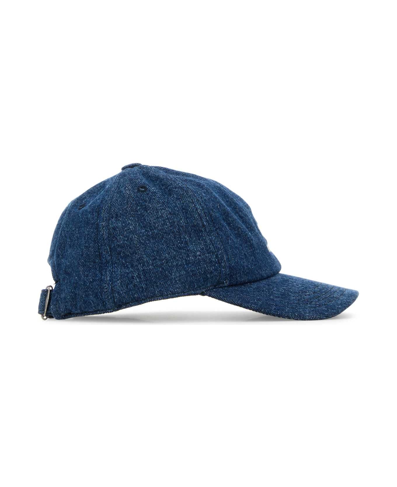 Isabel Marant Denim Tomas Baseball Cap - Blue