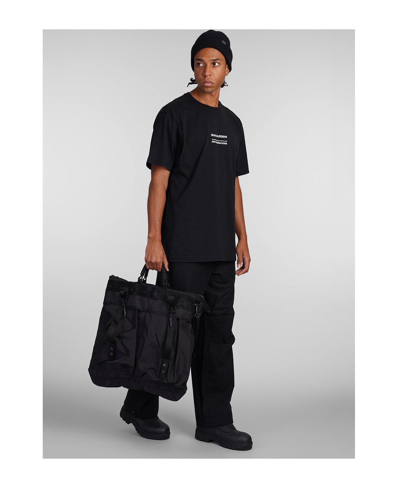 Maharishi Pants In Black Cotton - black