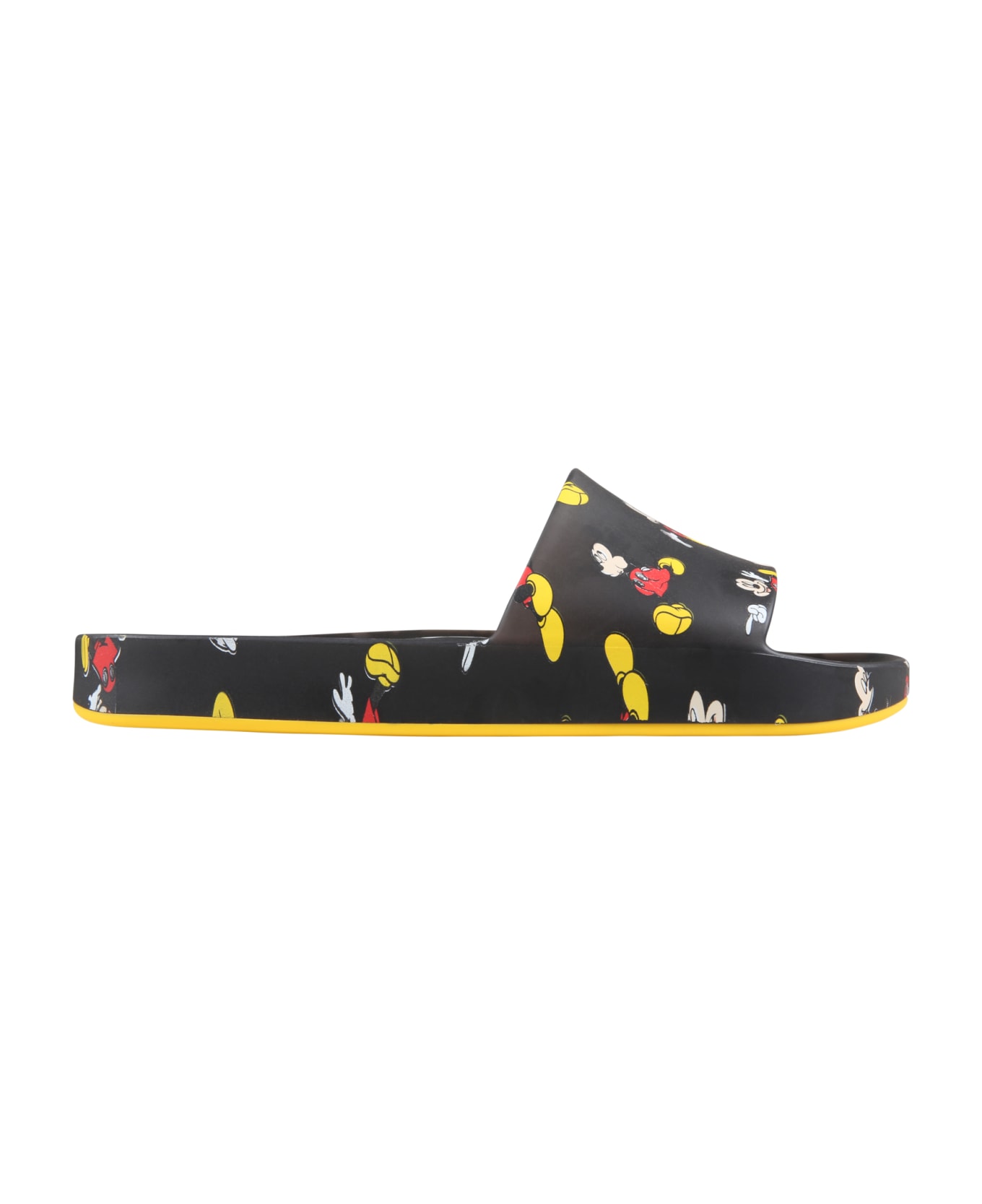 Melissa Black Sandals For Boy With Mickey Mouse - Black