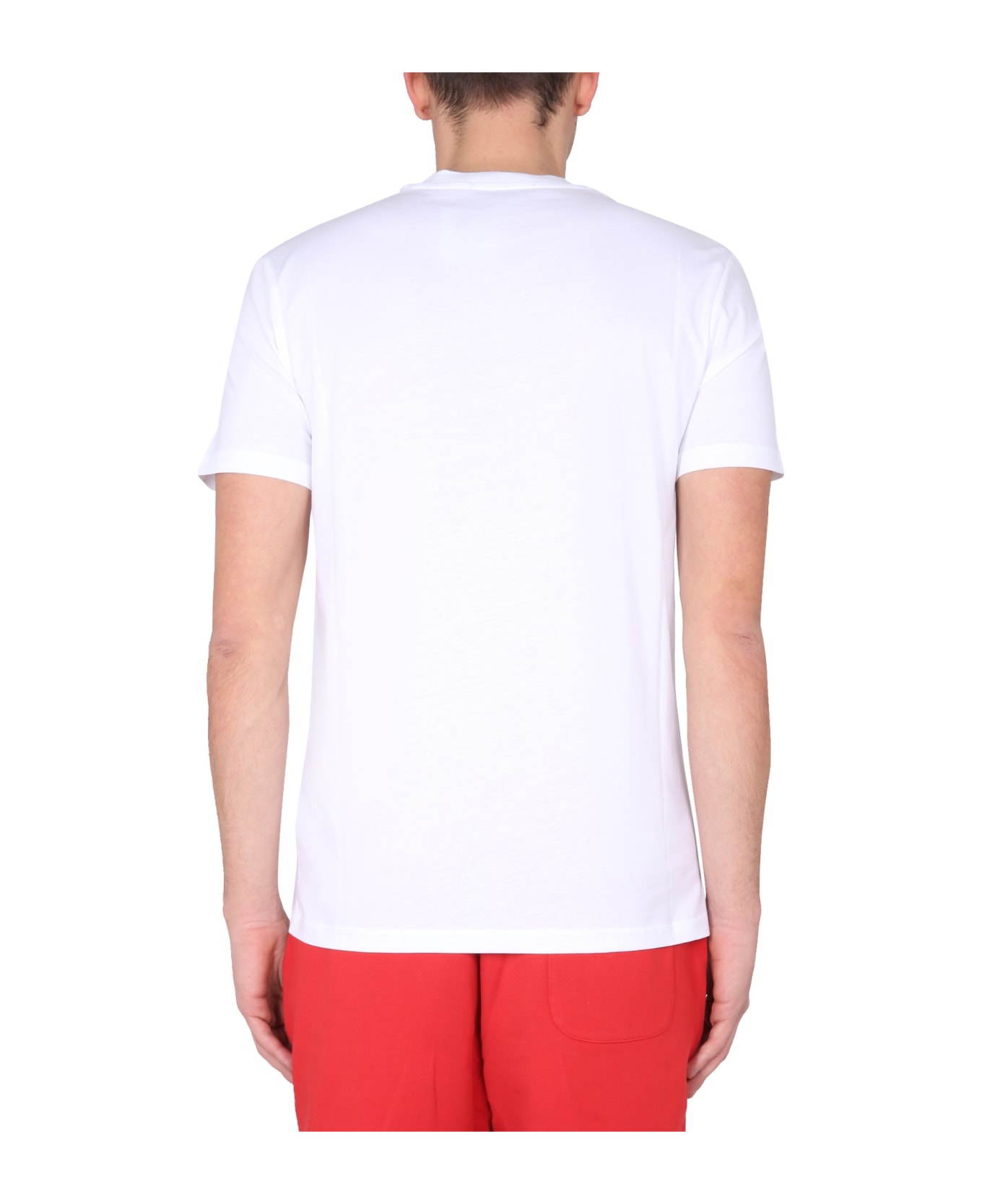 Moschino Logo Print T-shirt - WHITE