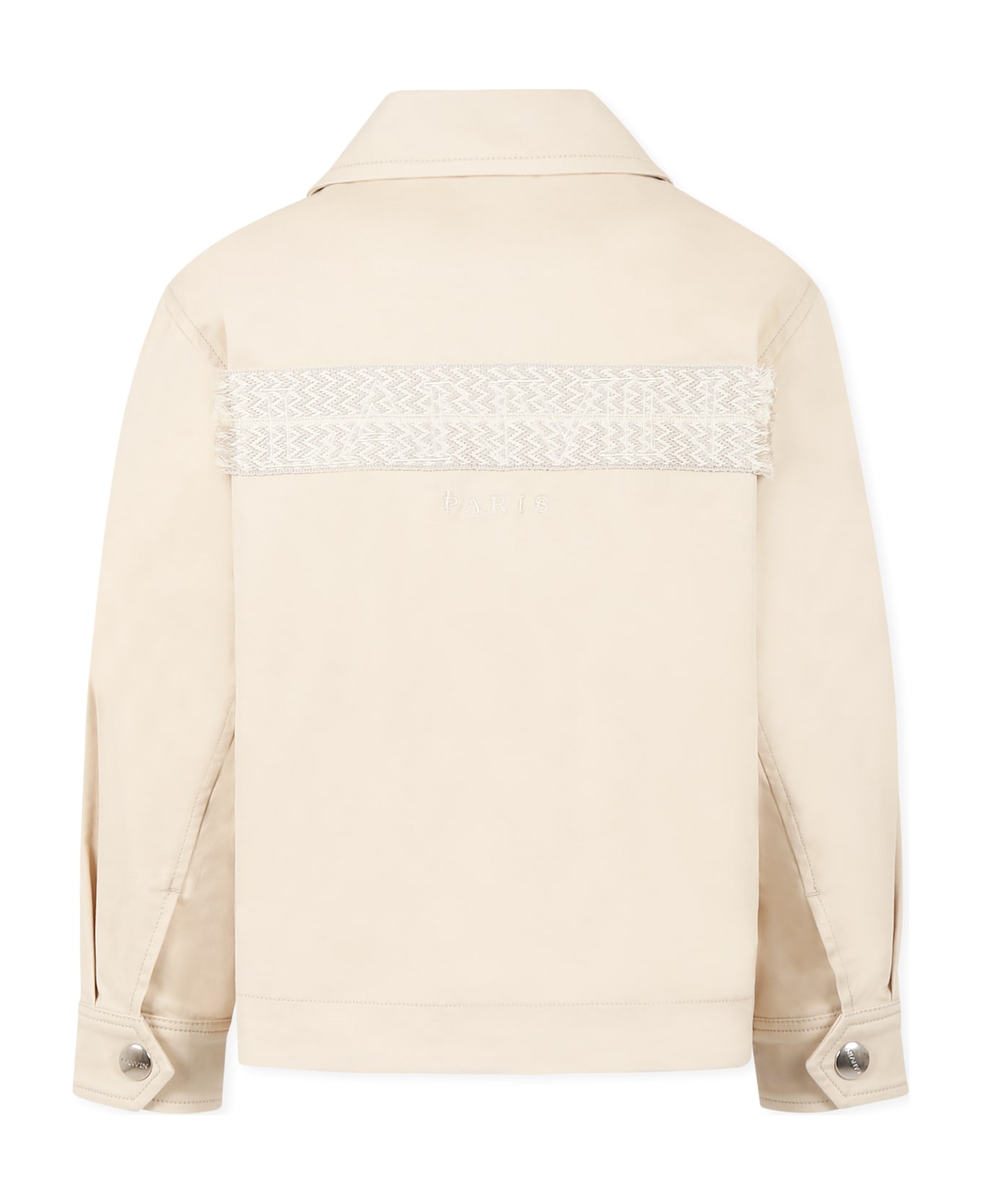Lanvin Ivory Jacket For Boy With Logo - Ivory
