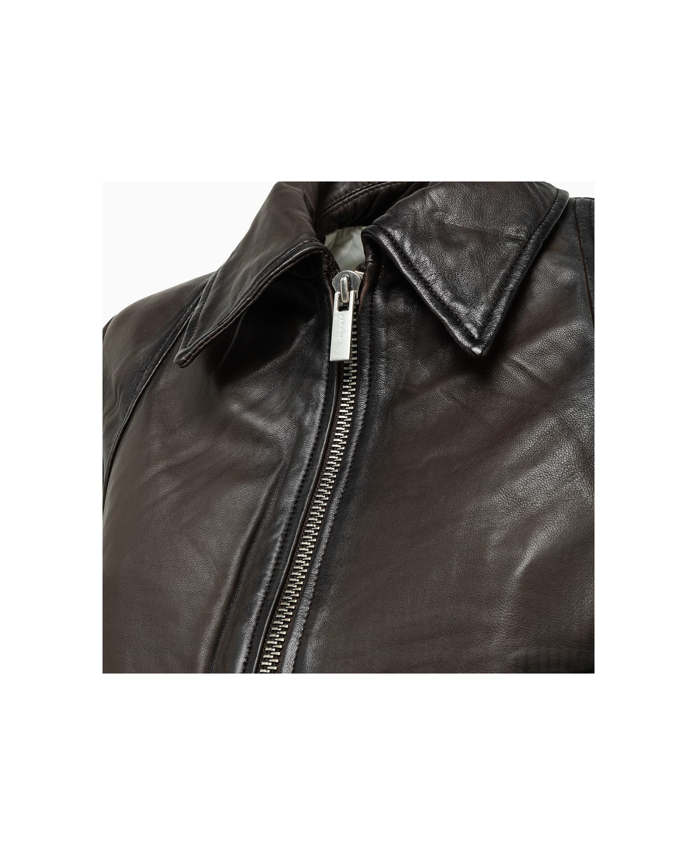 REMAIN Birger Christensen Remain Short Bomber Jacket - BROWN