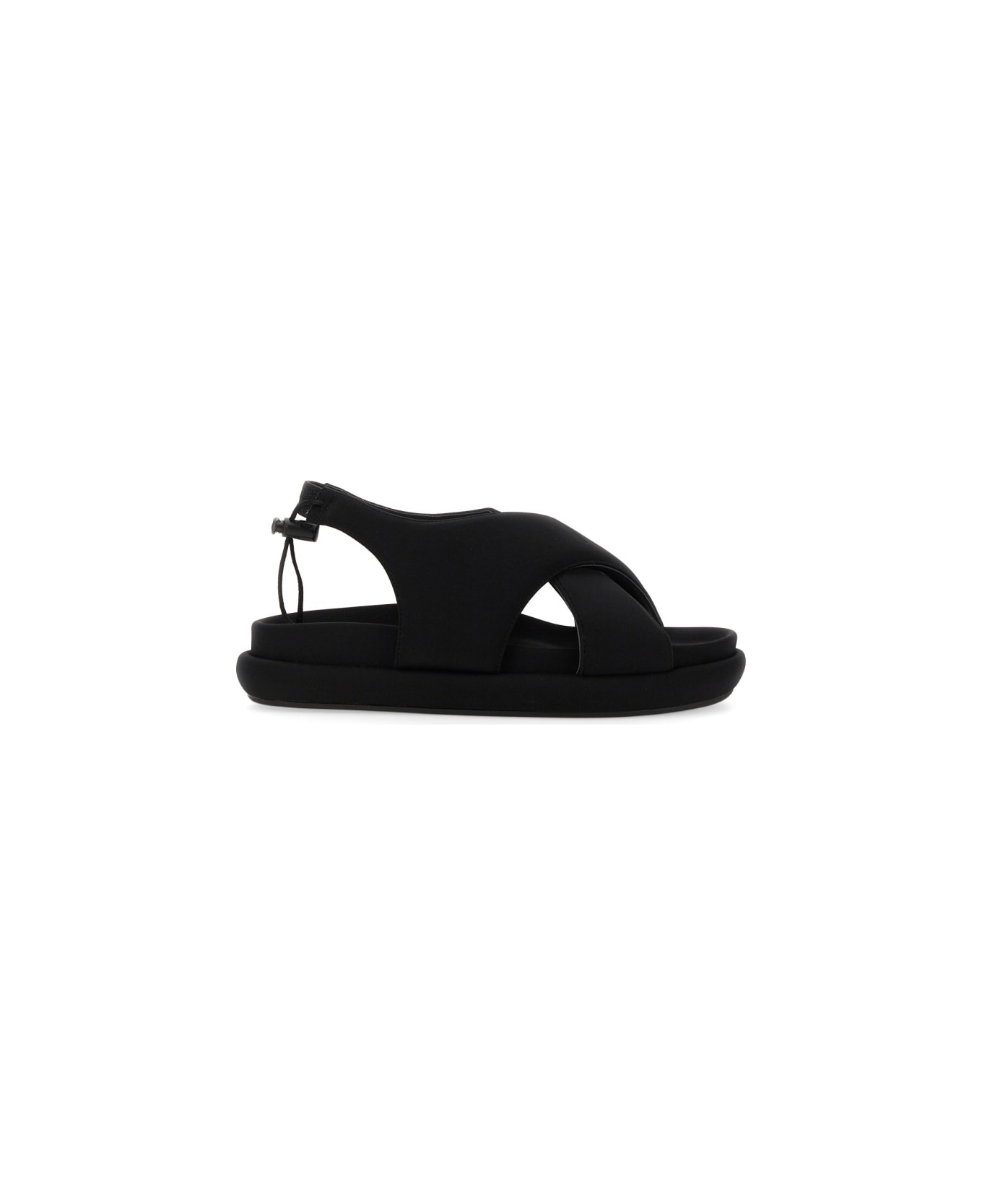 GIA BORGHINI Chunky Sandal. - BLACK
