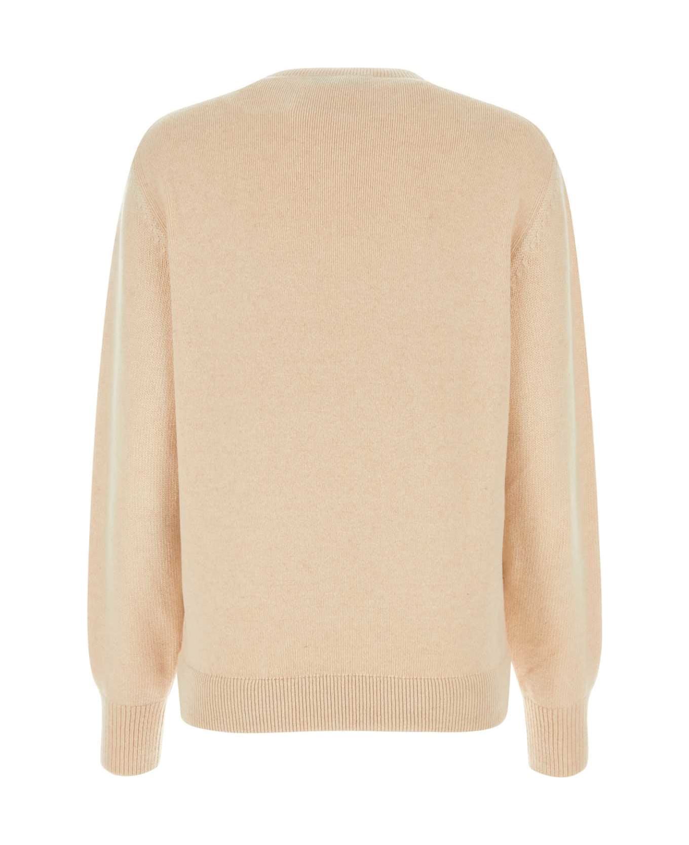 Fendi Stretch Wool Blend Sweater - ALMOND