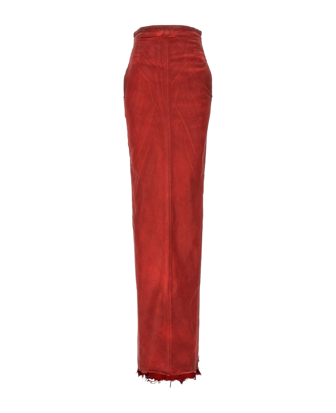 Rick Owens 'dirt Pillar Long' Skirt - Red