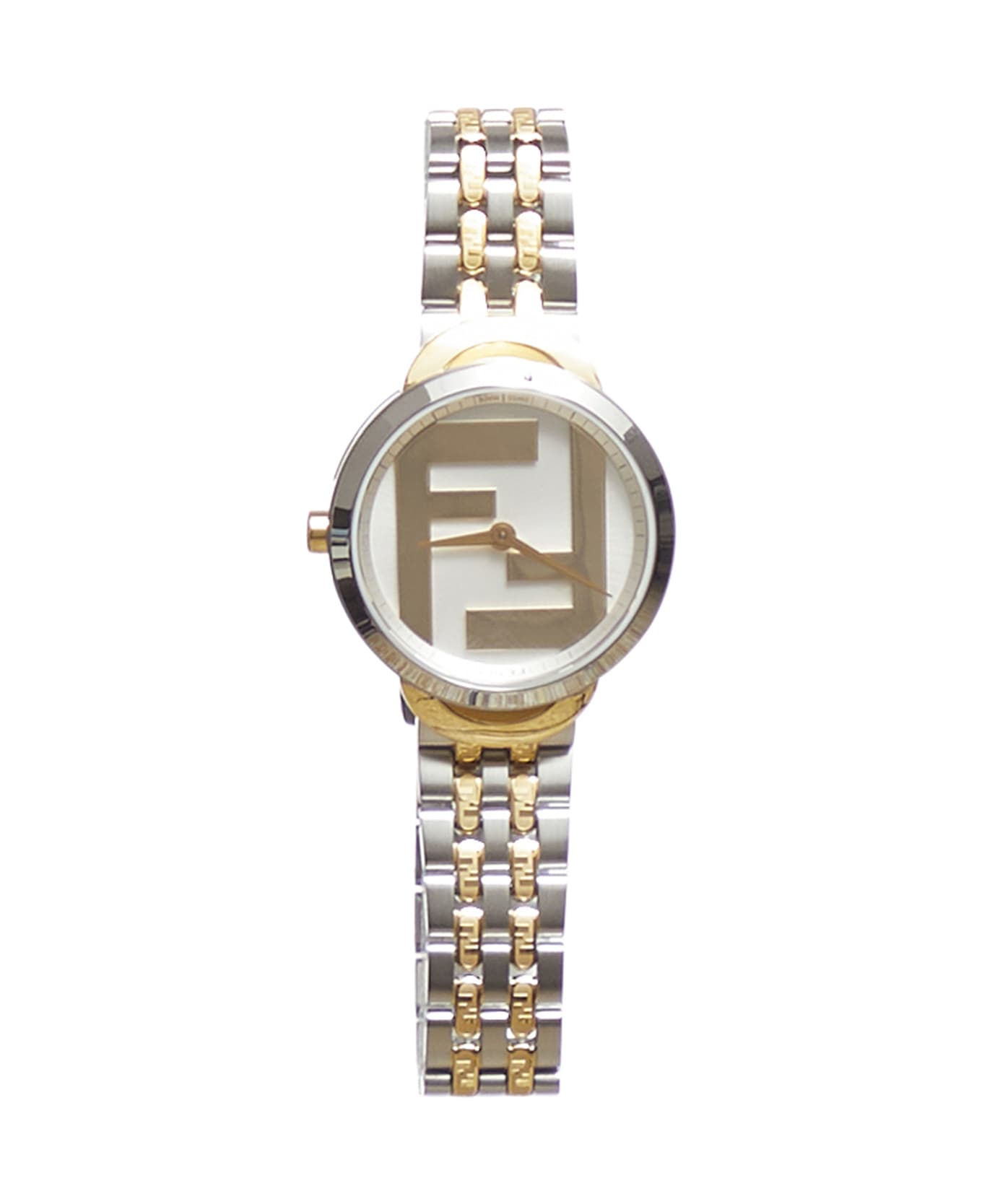 Fendi Stainless Steel/yellow Gld - Silver Gold
