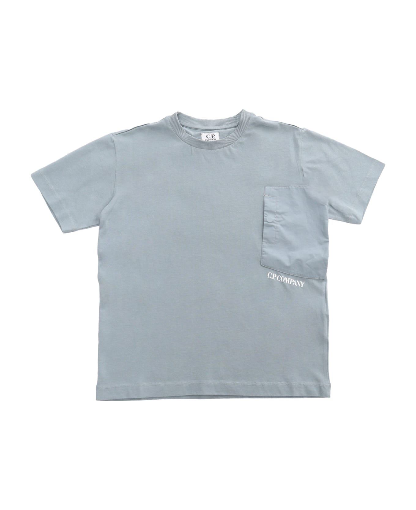 C.P. Company Undersixteen Gray T-shirt With Pocket - GREY