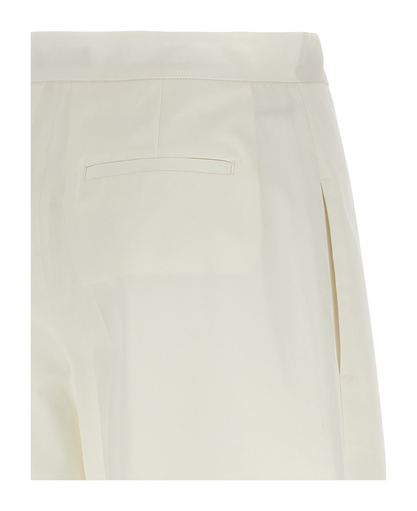 Fabiana Filippi Wide Cotton Trousers - White