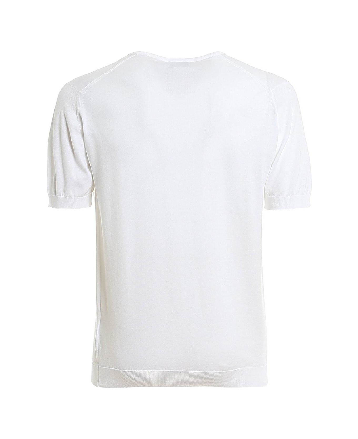 John Smedley Belden Classic T-shirt - WHITE シャツ