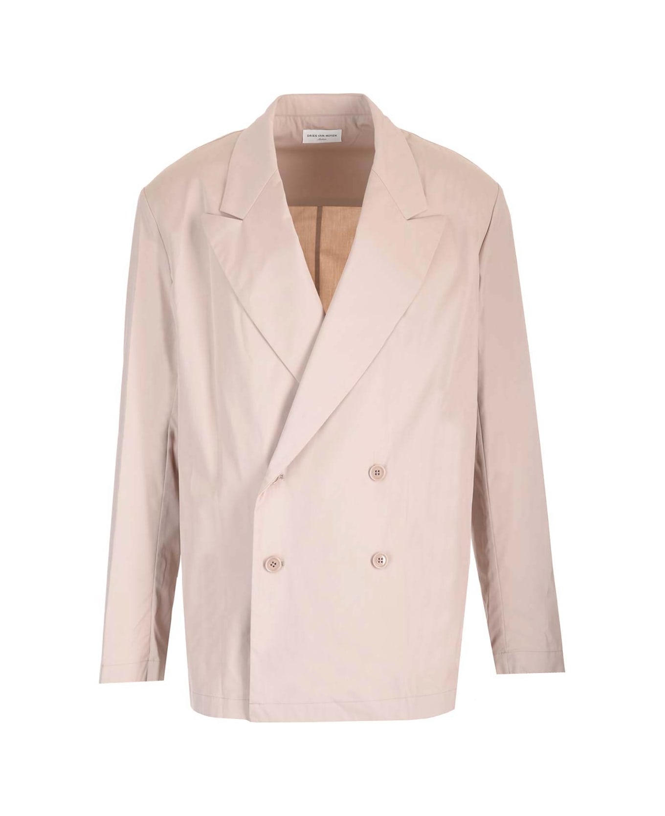 Dries Van Noten Cotton Poplin Blazer - Beige