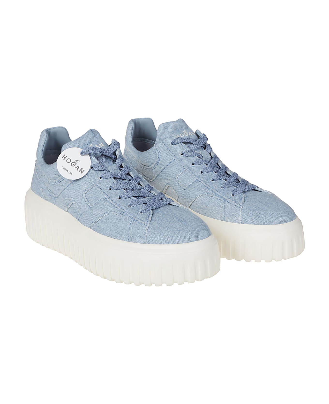 Hogan H-stripes Sneakers - Ashley Blue