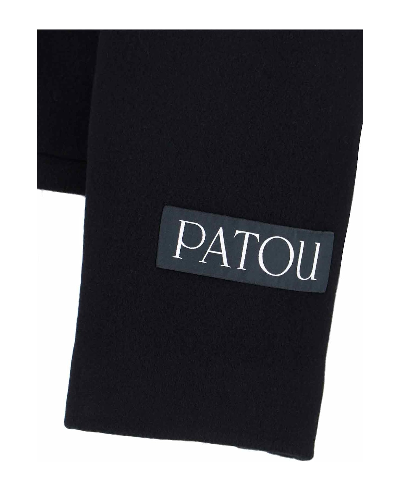 Patou Short Double-breasted Coat - Black   コート＆ジャケット