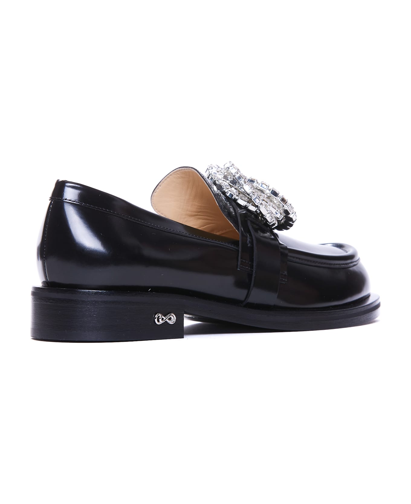 Mach & Mach Galaxy Leather Loafers - Black