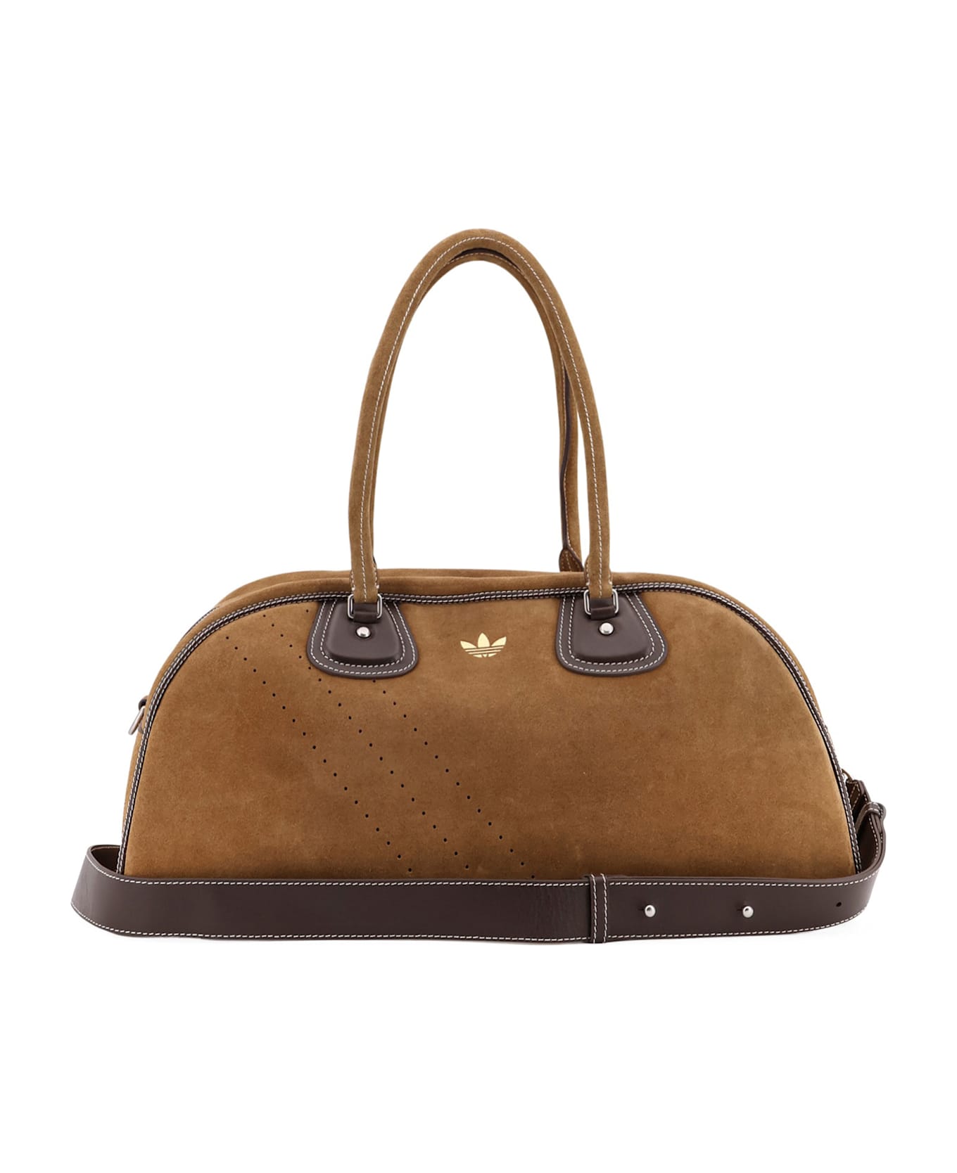 Adidas Originals by Wales Bonner Suede Travel Bag With Leather Details - Nero