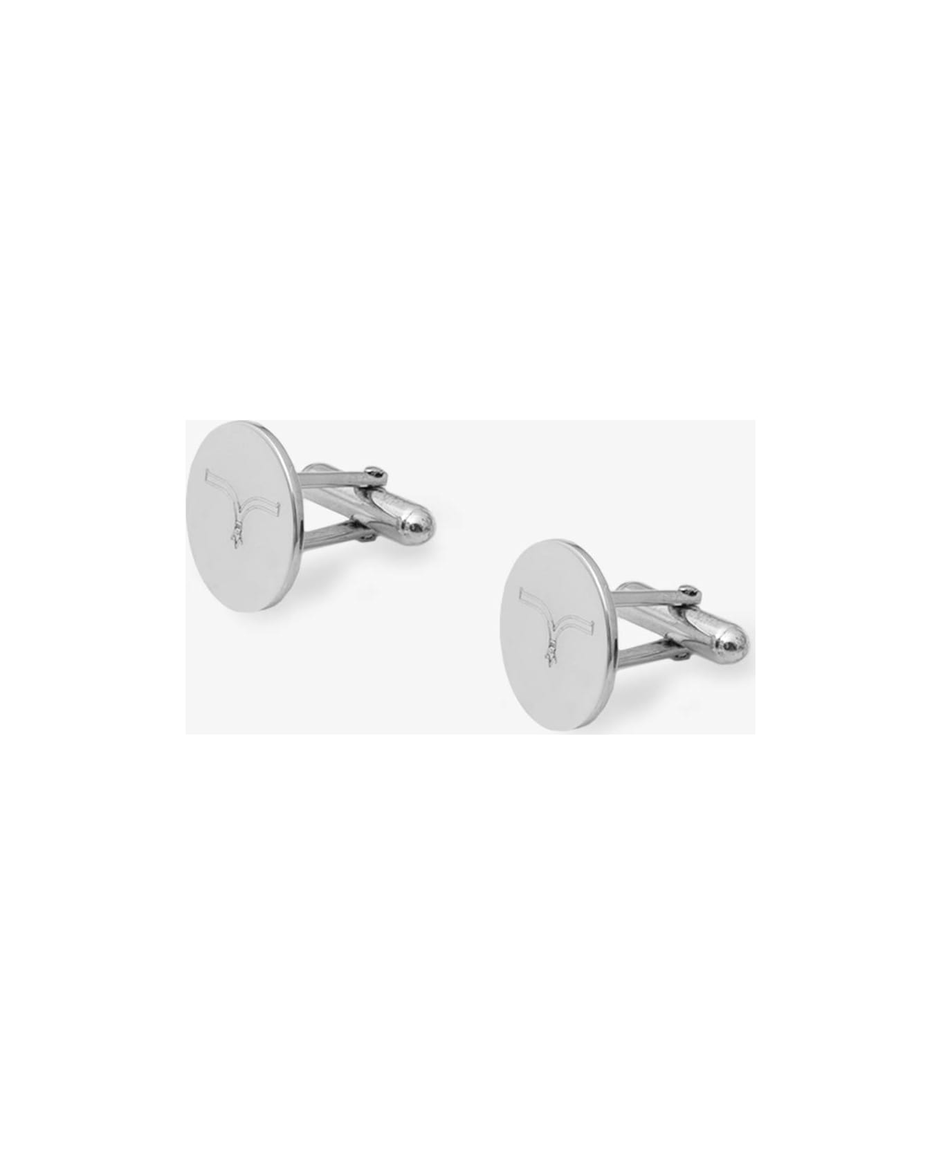 Larusmiani Silver Cufflinks Cufflinks - Silver