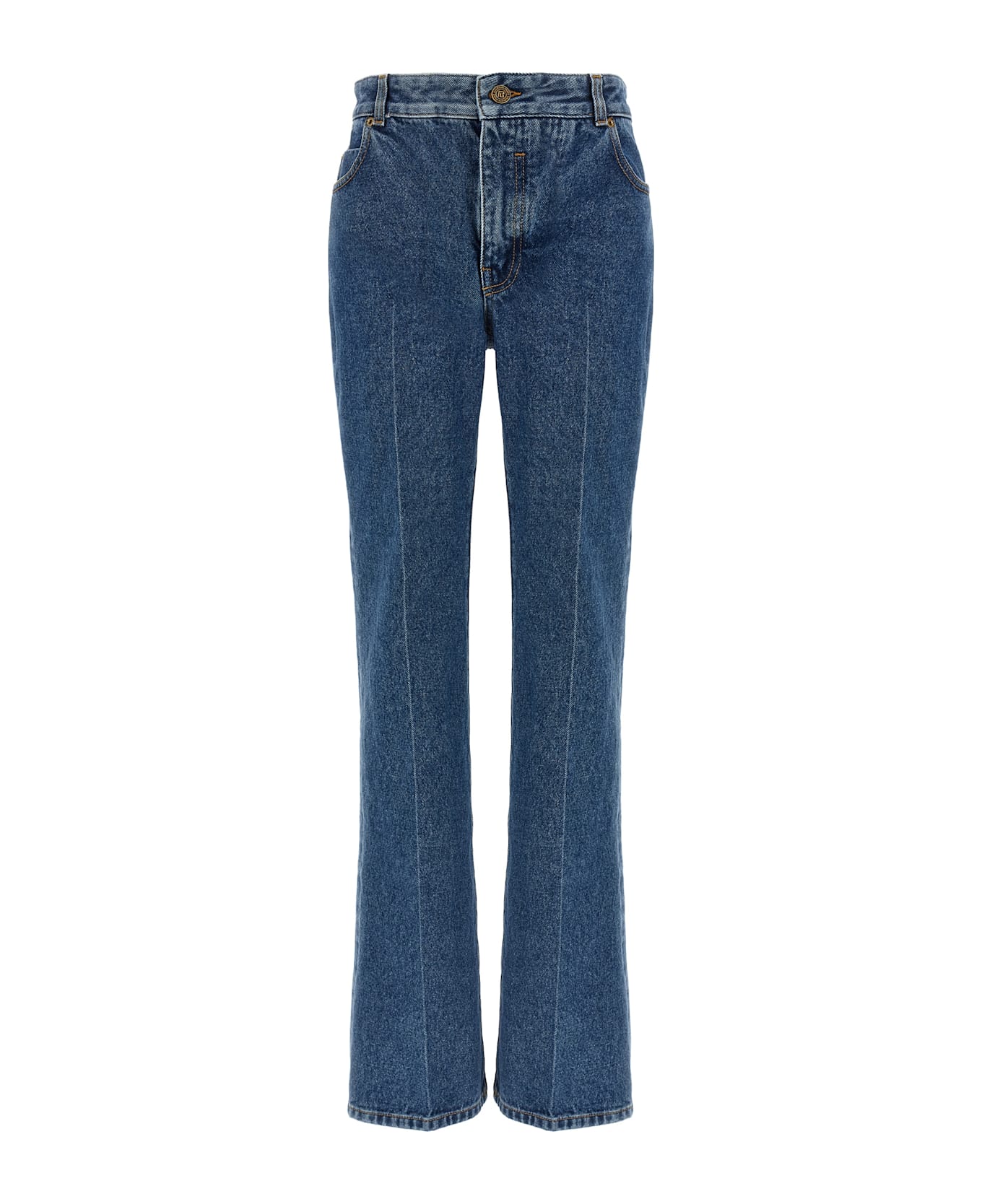 Balmain Embroidery Jeans - Blue