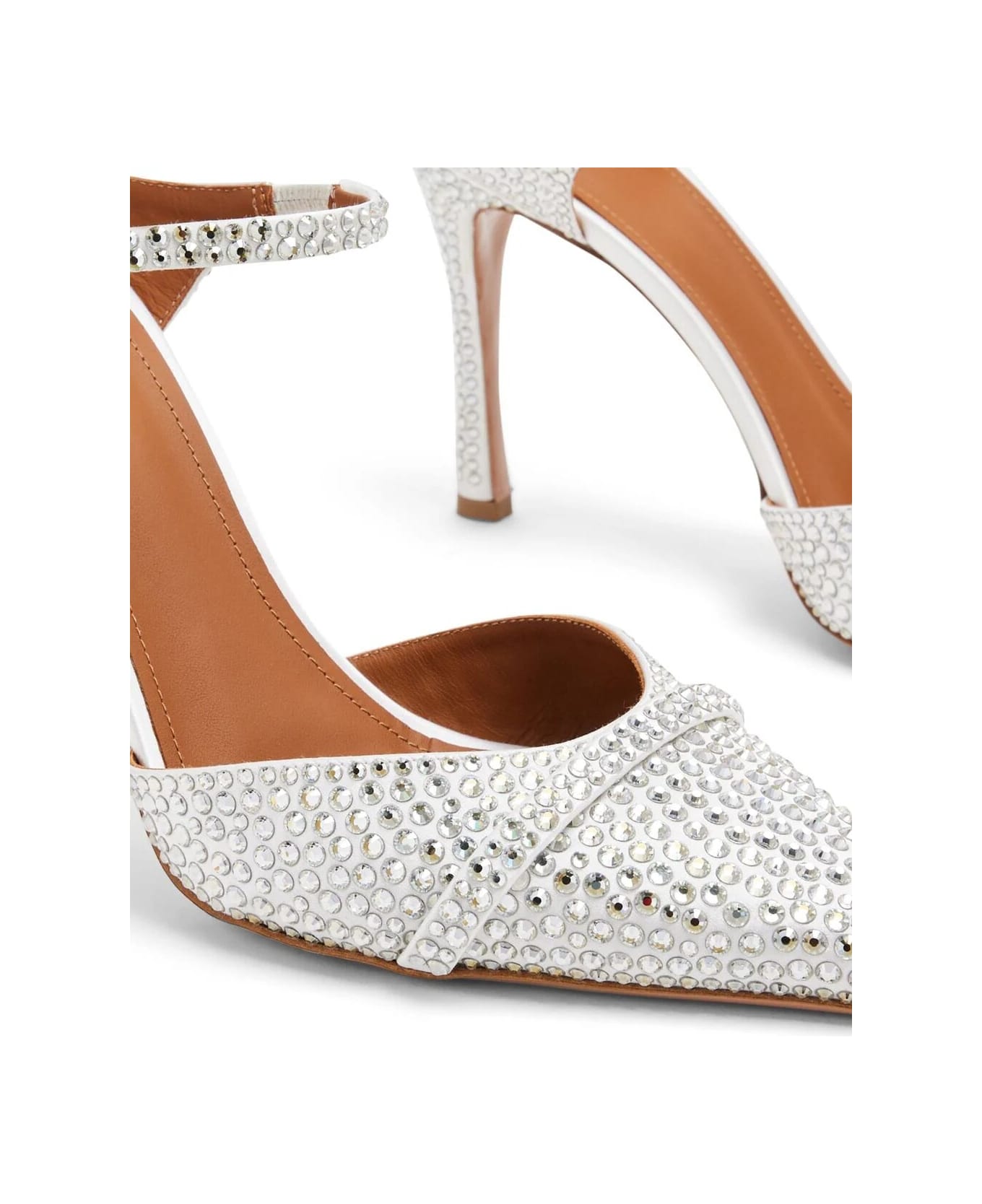 Malone Souliers Mules All Strass - White White ハイヒール